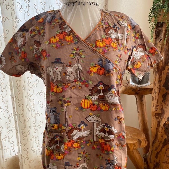 Tops - Scrub top - Thanksgiving